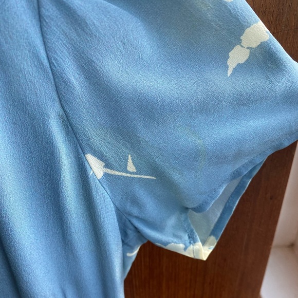 Realisation Par Luella blue wildflower dress size small SOLD OUT MSRP $190 - Picture 6 of 8